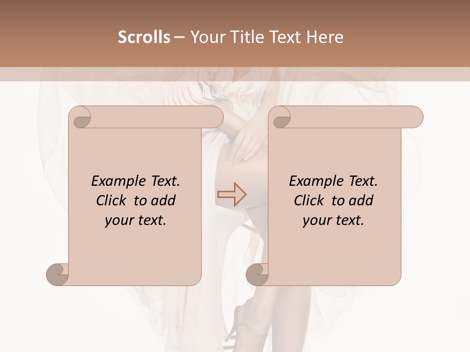 Hands Lady Legs PowerPoint Template