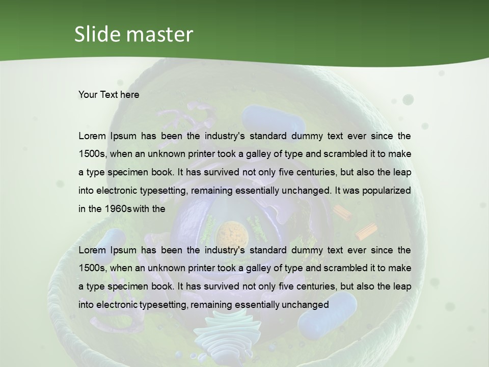 Death Microscope Small PowerPoint Template