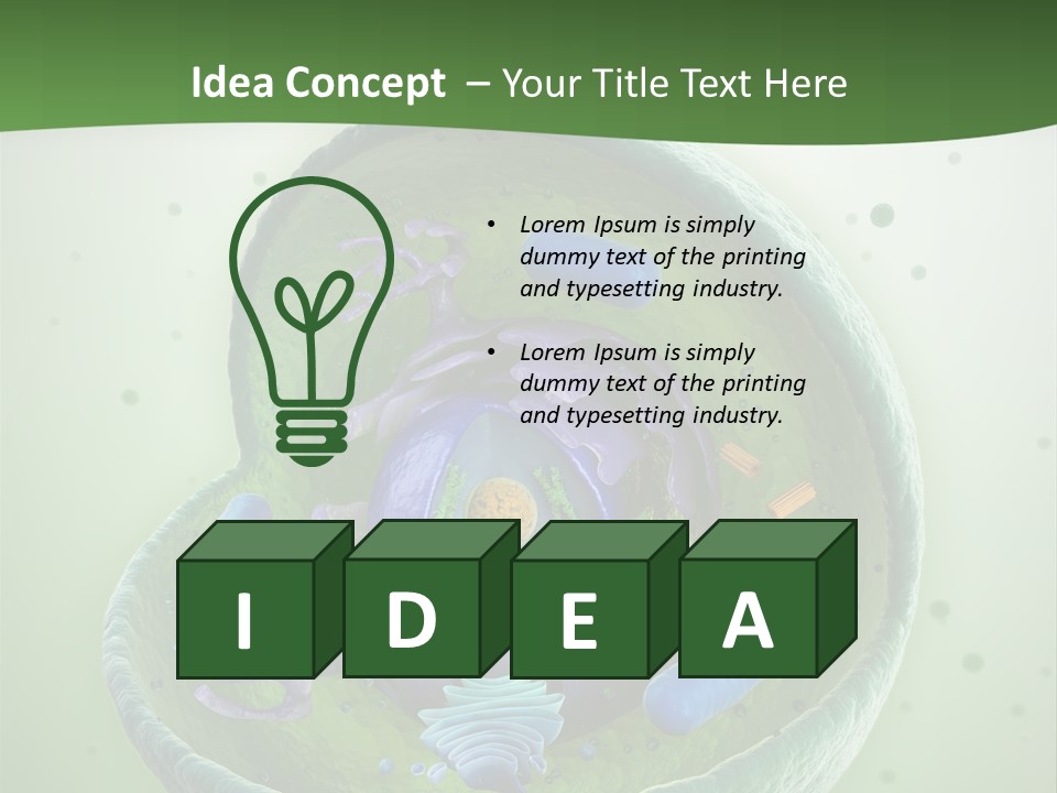 Death Microscope Small PowerPoint Template