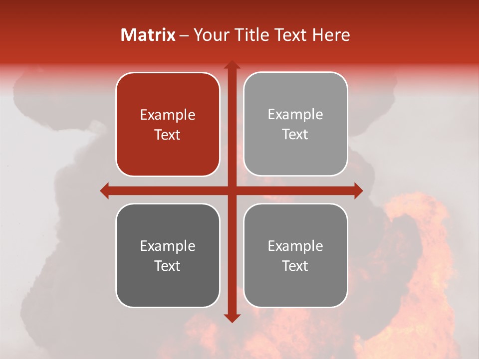 Outside Explosion Fiery PowerPoint Template