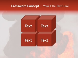Outside Explosion Fiery PowerPoint Template