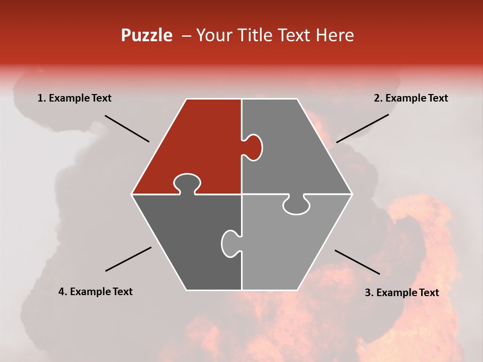 Outside Explosion Fiery PowerPoint Template