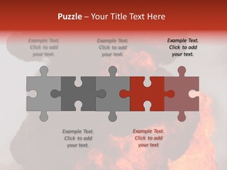 Outside Explosion Fiery PowerPoint Template