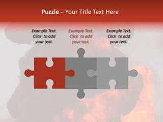 Outside Explosion Fiery PowerPoint Template