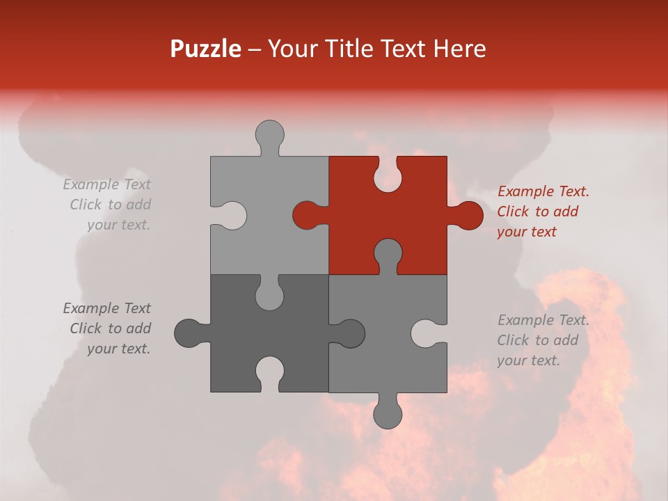 Outside Explosion Fiery PowerPoint Template