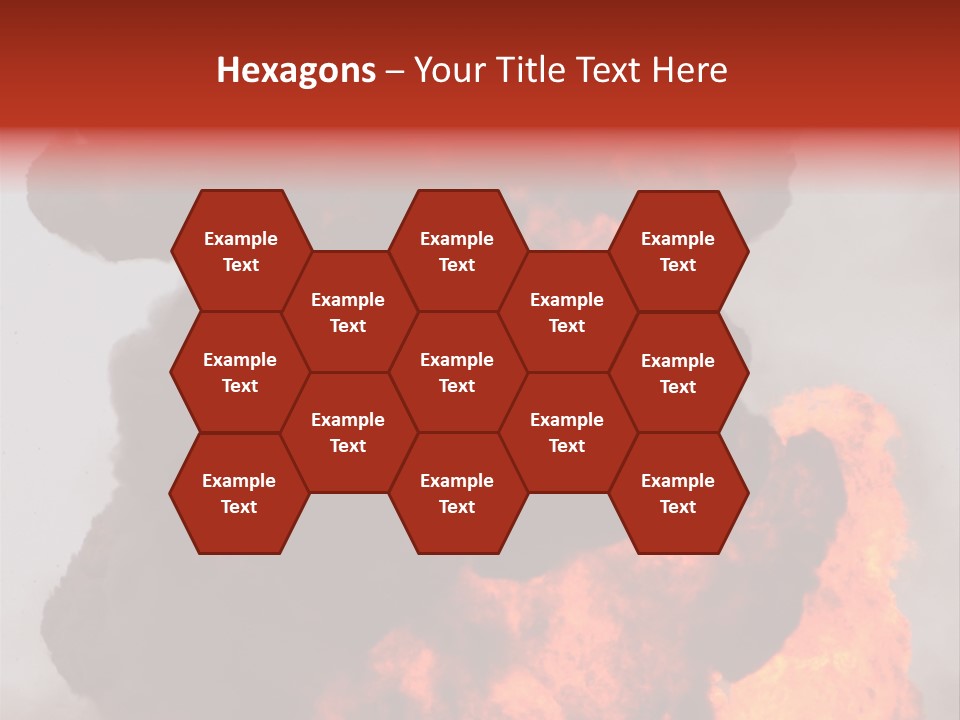 Outside Explosion Fiery PowerPoint Template