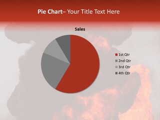 Outside Explosion Fiery PowerPoint Template