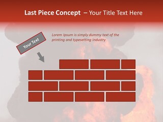 Outside Explosion Fiery PowerPoint Template