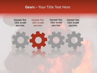 Outside Explosion Fiery PowerPoint Template