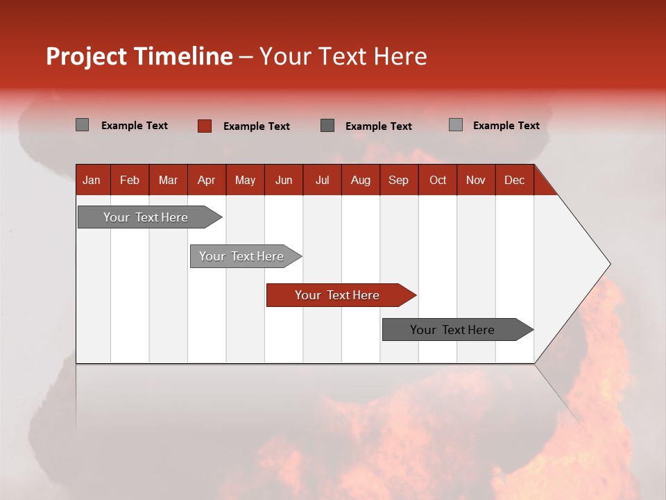 Outside Explosion Fiery PowerPoint Template