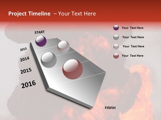 Outside Explosion Fiery PowerPoint Template