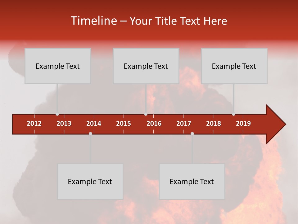 Outside Explosion Fiery PowerPoint Template