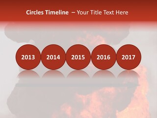 Outside Explosion Fiery PowerPoint Template