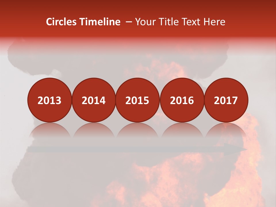 Outside Explosion Fiery PowerPoint Template