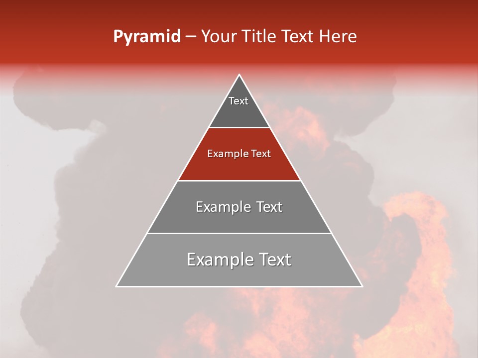 Outside Explosion Fiery PowerPoint Template
