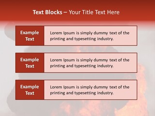 Outside Explosion Fiery PowerPoint Template