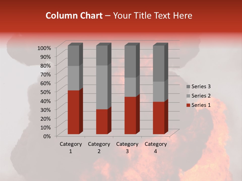 Outside Explosion Fiery PowerPoint Template