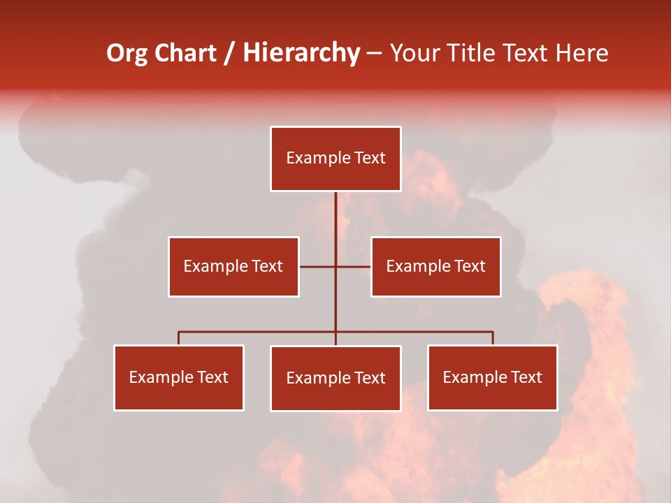 Outside Explosion Fiery PowerPoint Template