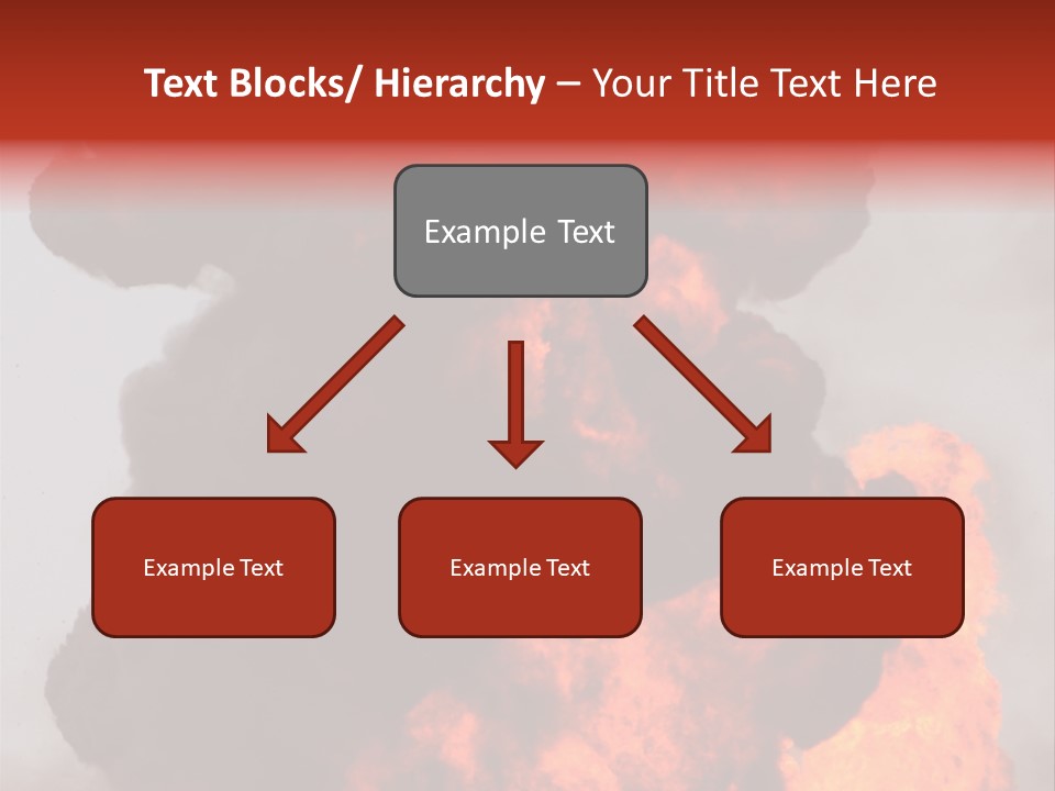 Outside Explosion Fiery PowerPoint Template