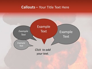 Outside Explosion Fiery PowerPoint Template