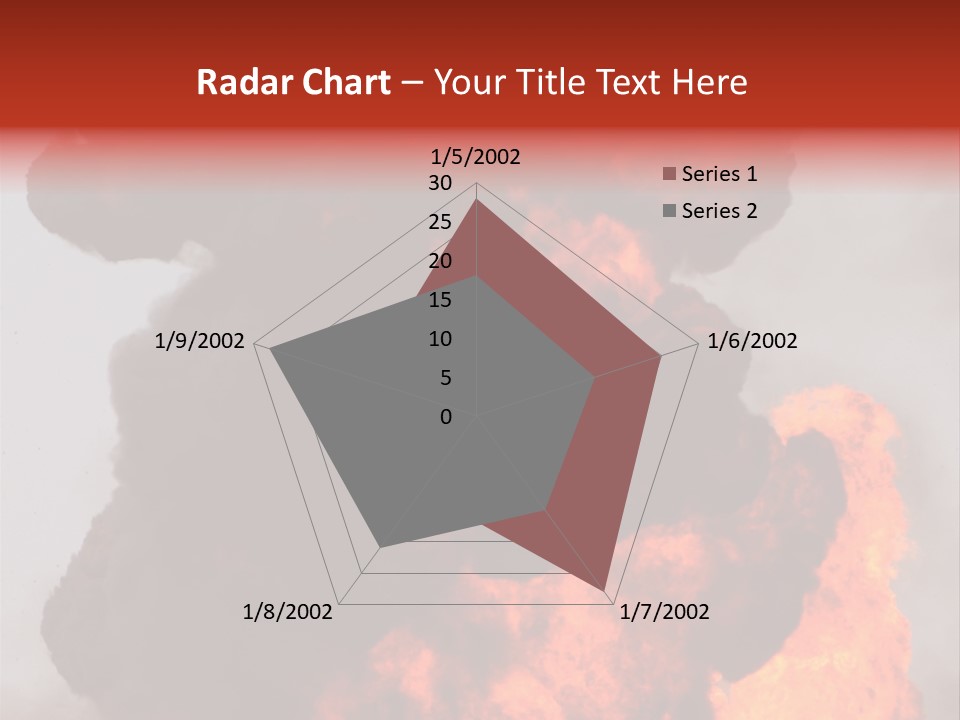 Outside Explosion Fiery PowerPoint Template