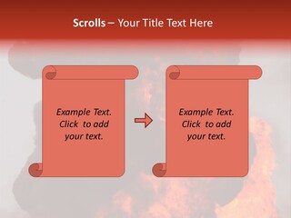 Outside Explosion Fiery PowerPoint Template