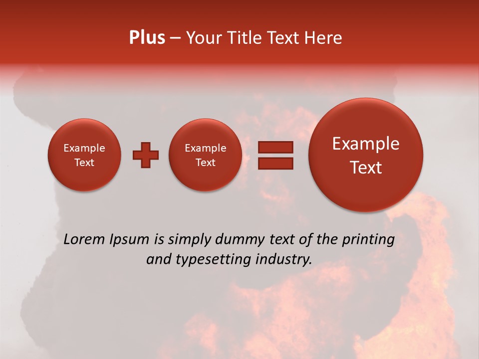 Outside Explosion Fiery PowerPoint Template