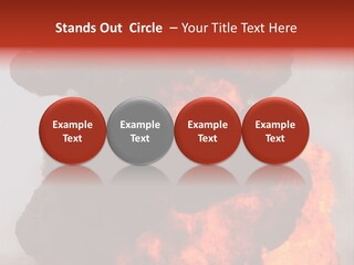 Outside Explosion Fiery PowerPoint Template