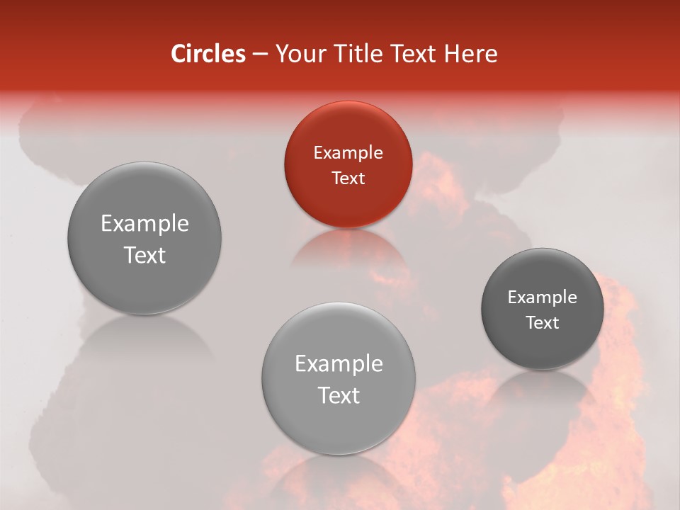 Outside Explosion Fiery PowerPoint Template