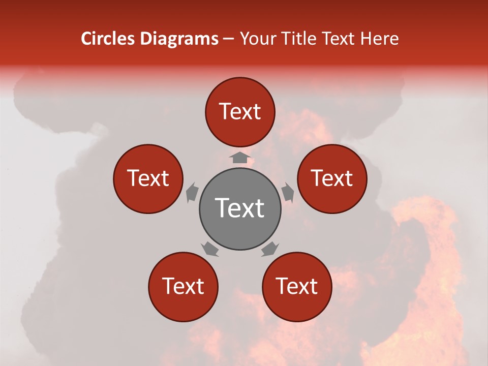 Outside Explosion Fiery PowerPoint Template