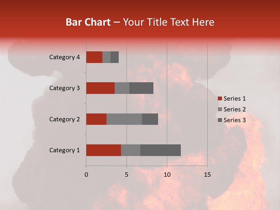 Outside Explosion Fiery PowerPoint Template