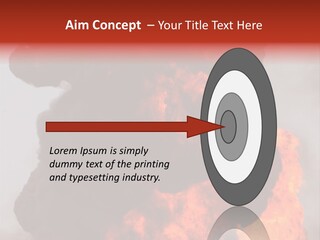 Outside Explosion Fiery PowerPoint Template
