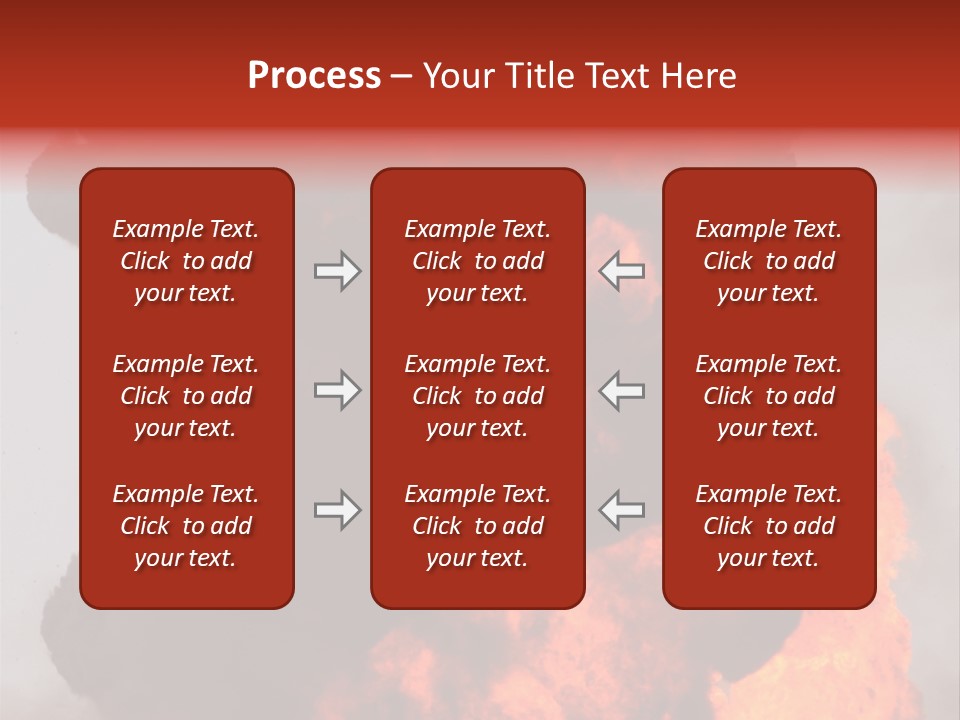 Outside Explosion Fiery PowerPoint Template