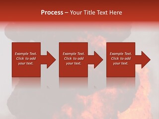 Outside Explosion Fiery PowerPoint Template