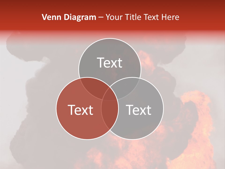 Outside Explosion Fiery PowerPoint Template