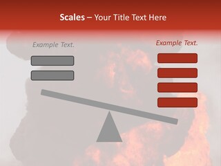 Outside Explosion Fiery PowerPoint Template