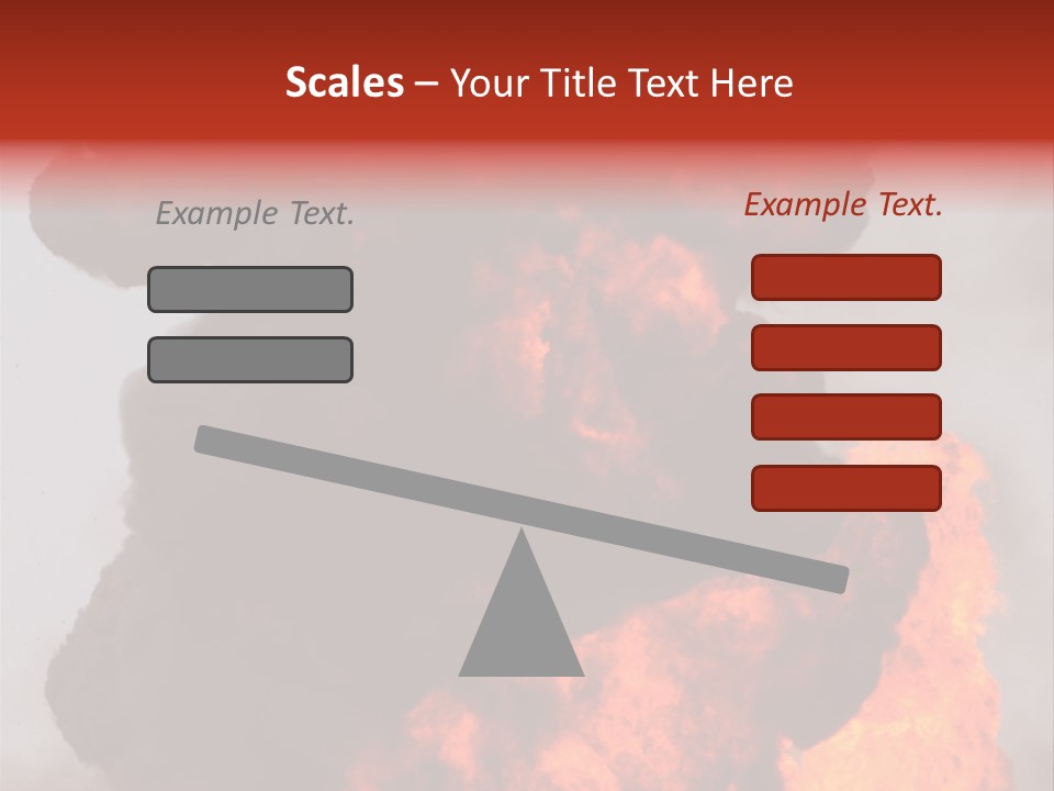 Outside Explosion Fiery PowerPoint Template