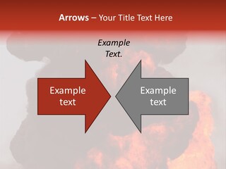 Outside Explosion Fiery PowerPoint Template