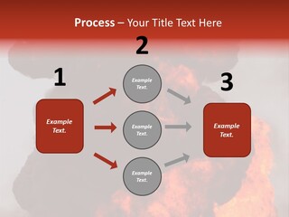 Outside Explosion Fiery PowerPoint Template
