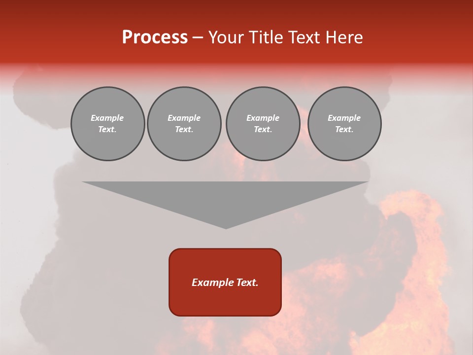 Outside Explosion Fiery PowerPoint Template