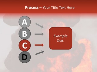 Outside Explosion Fiery PowerPoint Template