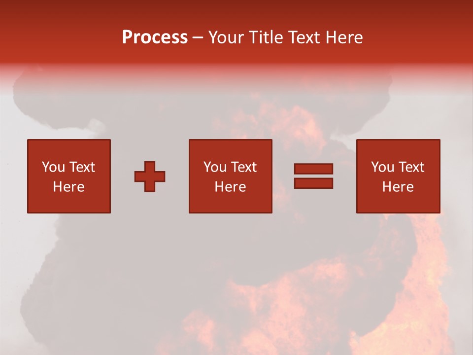 Outside Explosion Fiery PowerPoint Template