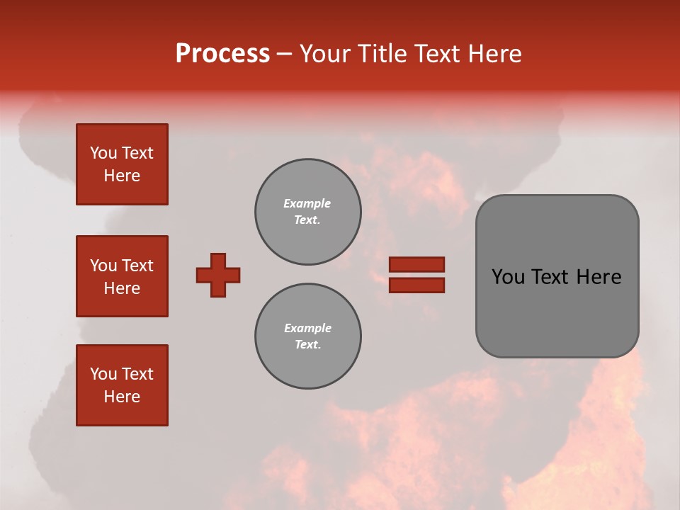 Outside Explosion Fiery PowerPoint Template