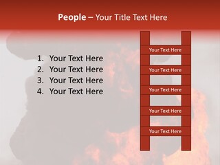 Outside Explosion Fiery PowerPoint Template