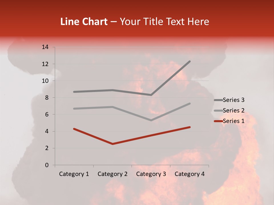 Outside Explosion Fiery PowerPoint Template