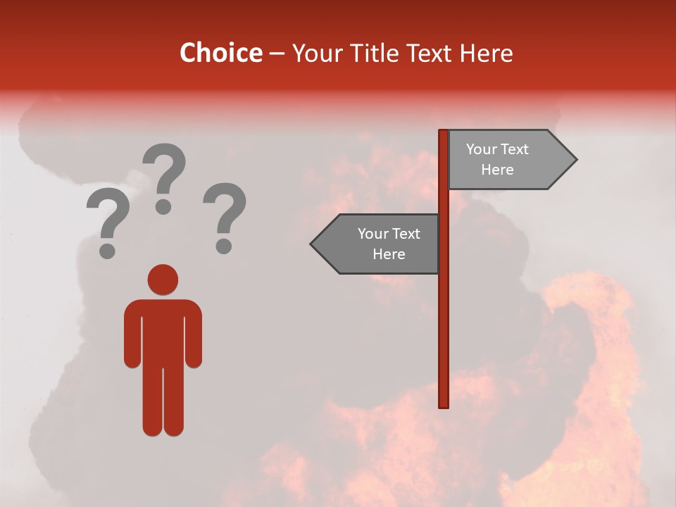Outside Explosion Fiery PowerPoint Template