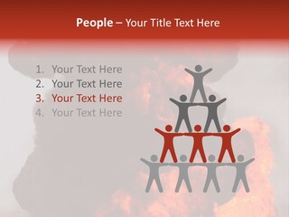 Outside Explosion Fiery PowerPoint Template