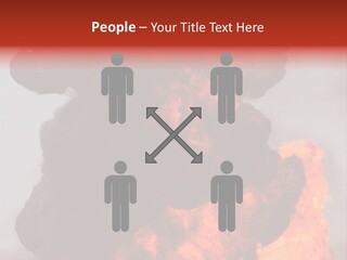 Outside Explosion Fiery PowerPoint Template