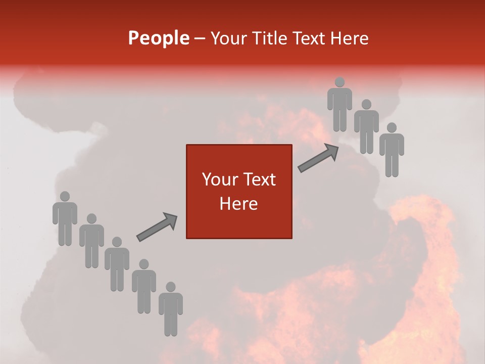 Outside Explosion Fiery PowerPoint Template