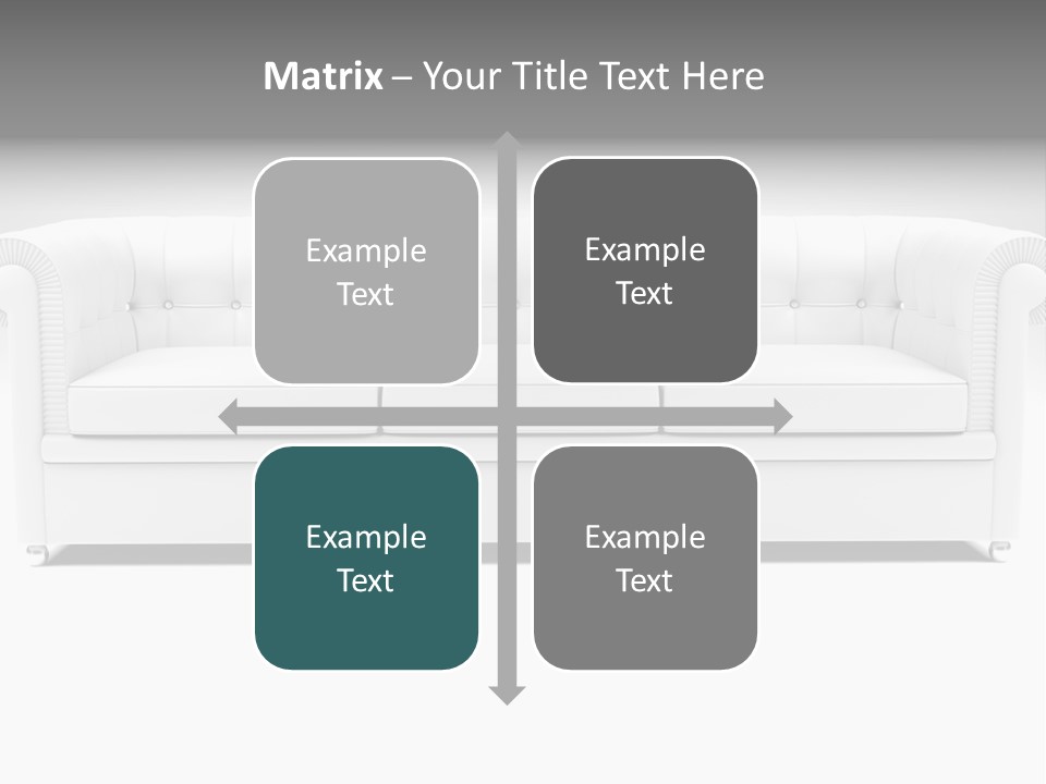 Vintage Blueprints Sofa PowerPoint Template
